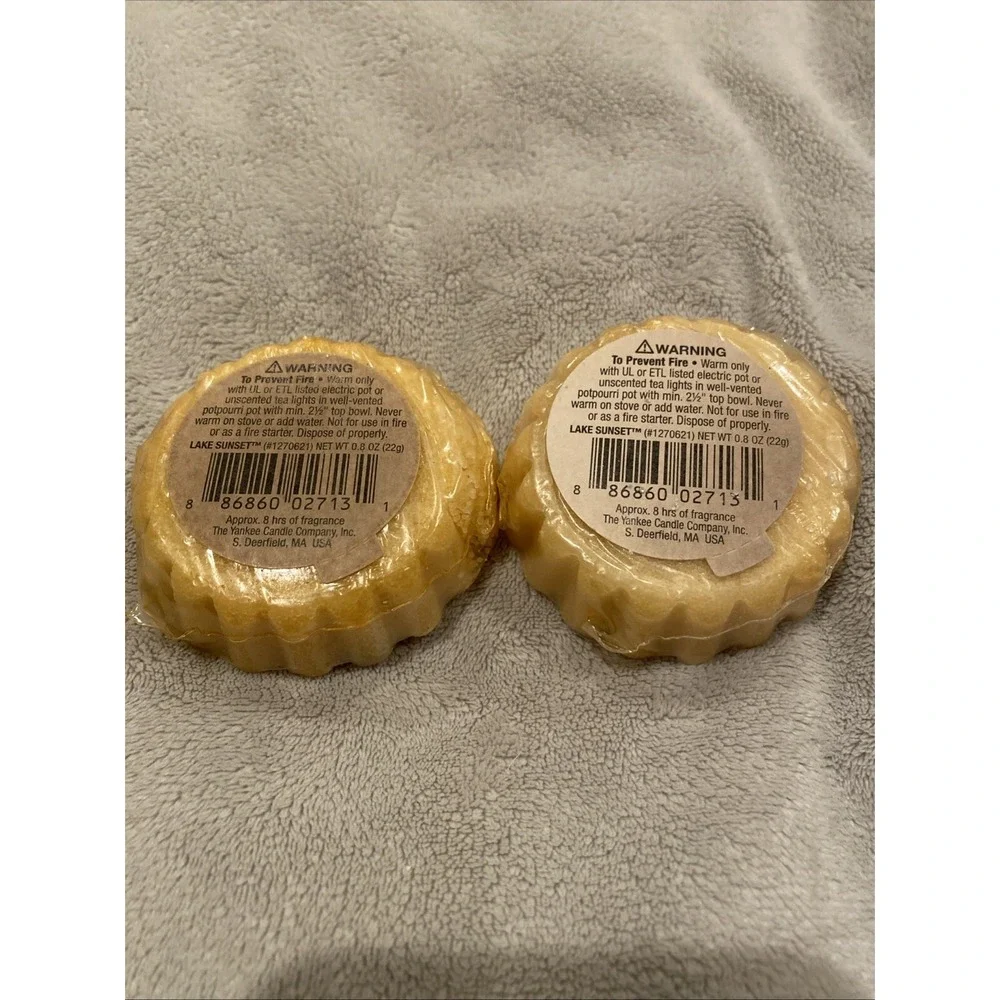 Lake Sunset Wax Melt (lot of 2) Discontinued‎ Scent Yankee Candle 0.8 Oz